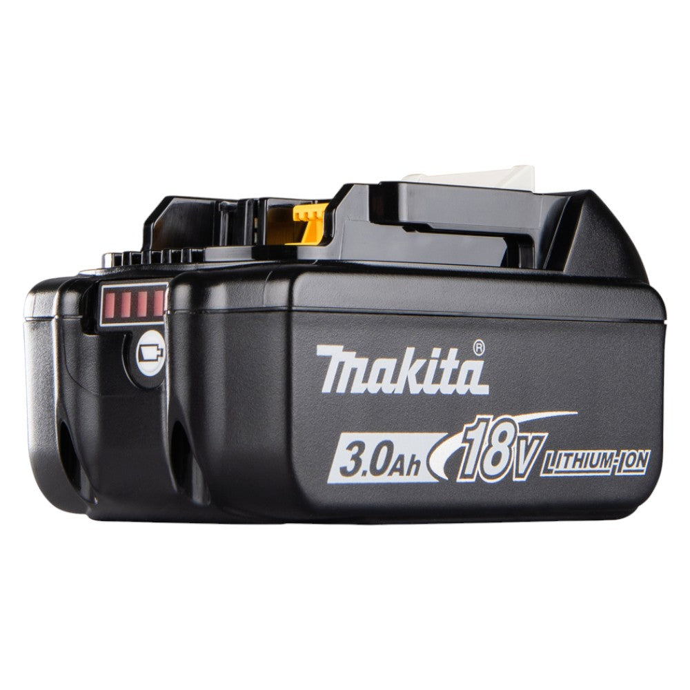 Perceuse visseuse professionnelle à percussion 2 vitesses 18V 3Ah avec 3 batteries et mallette MAKPAC DHP482RF3J 