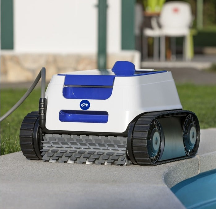Robot puliscifondo con doppio motore ed aspirazione ciclonica per piscinae ER230 GRE