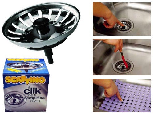 Bouchon de filtre à clipser pour éviers