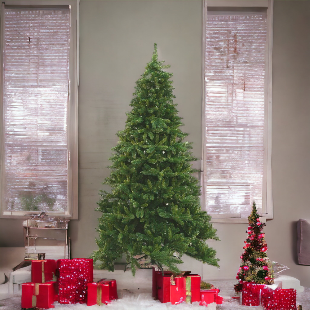 Sapin de Noël vert en PVC Bavière