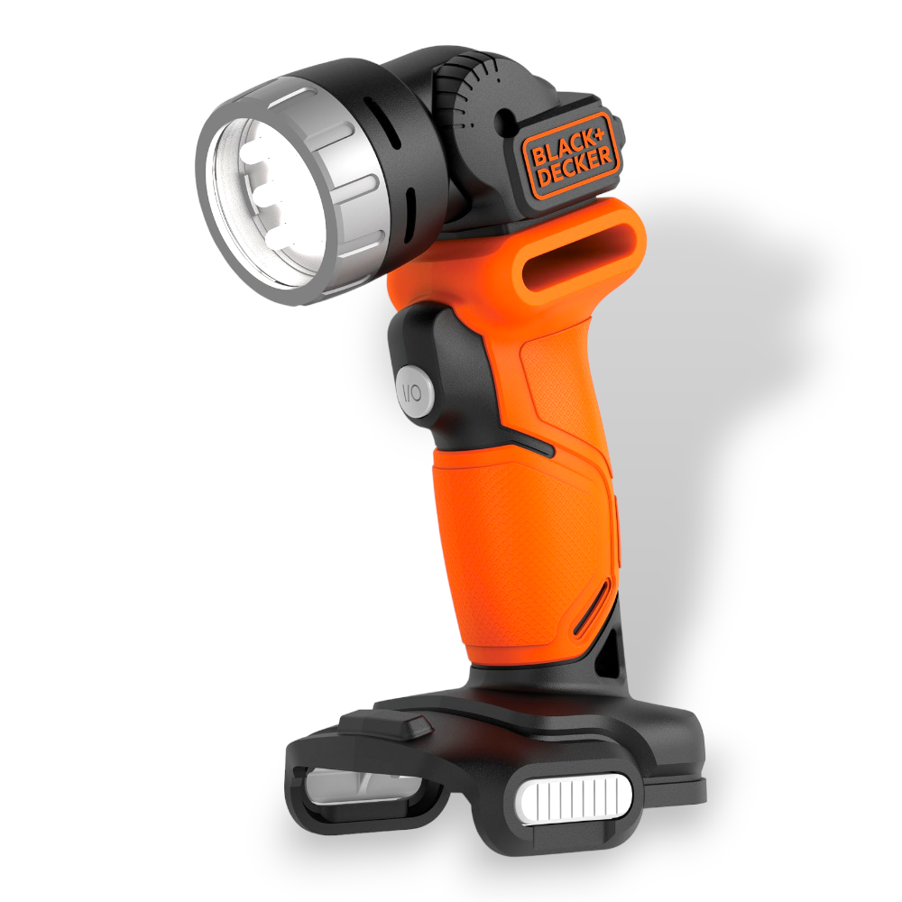 <transcy>TORCHE PIVOTANTE 12V NOIR + DECKER sans batterie et chargeur de batterie BDCCF12N</transcy>