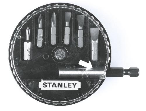 Jeu de 7 embouts de tournevis avec support magnétique Stanley 1-68-737 