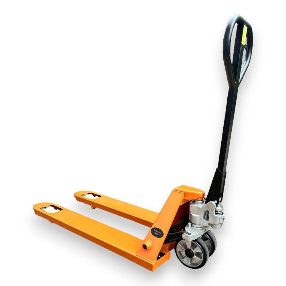 Transpalette manuel pour le transport de plates-formes palettes d'une capacité de 2500 kg 