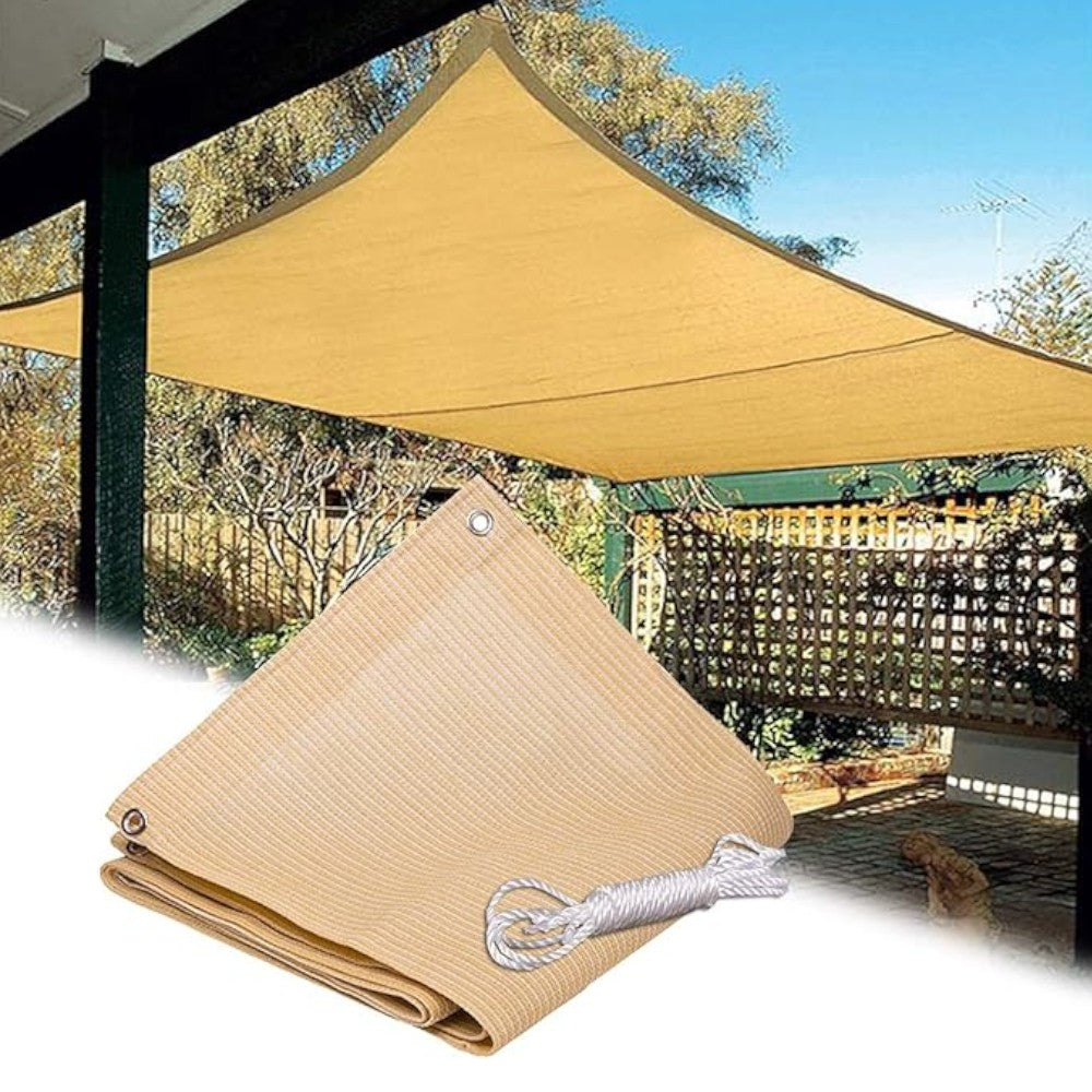 Voile d'ombrage carrée de jardin extérieur résistante en polyester 180g