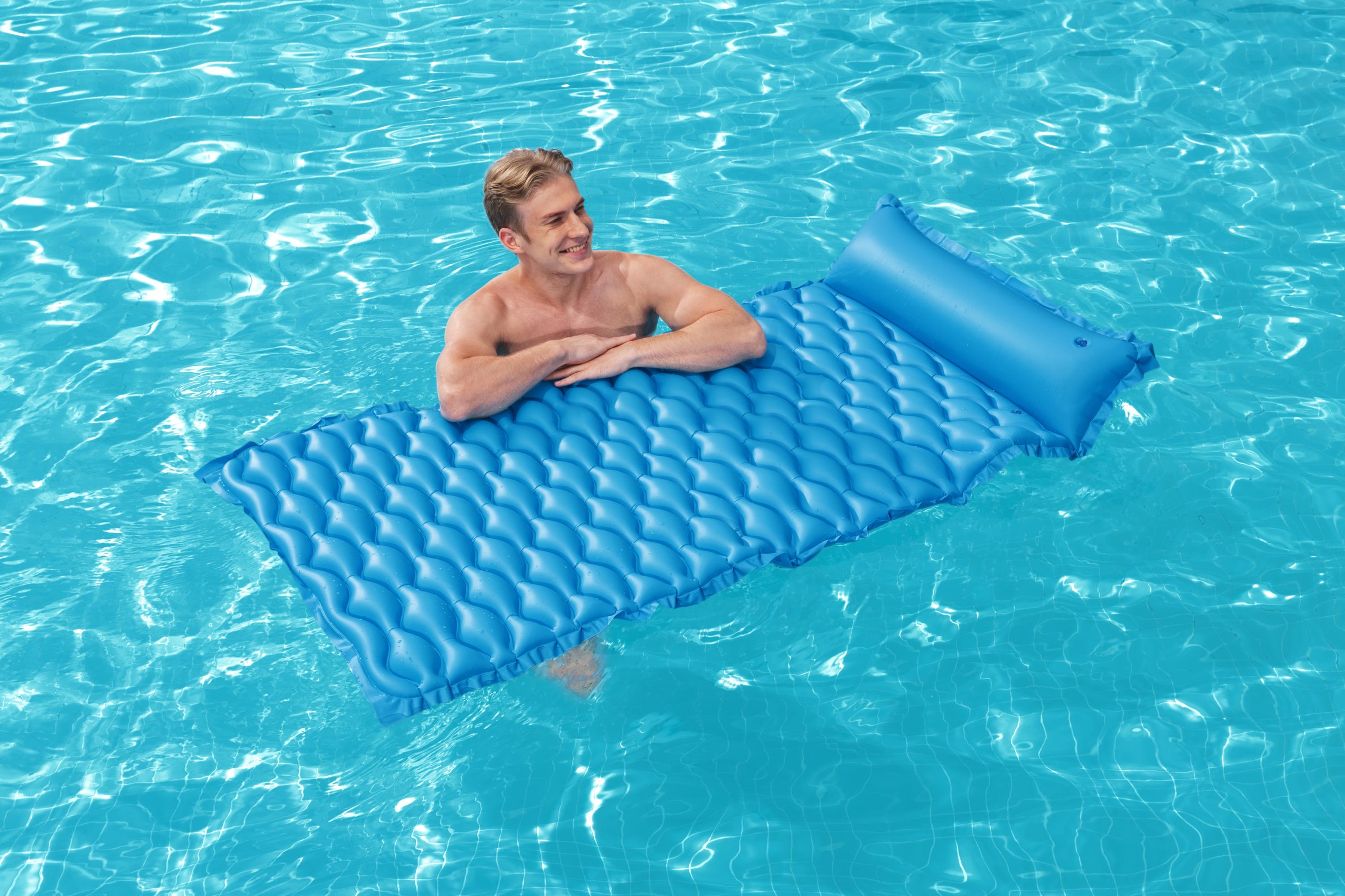 Bestway 44020 matelas gonflable enroulable peu encombrant pour piscine mer camping 