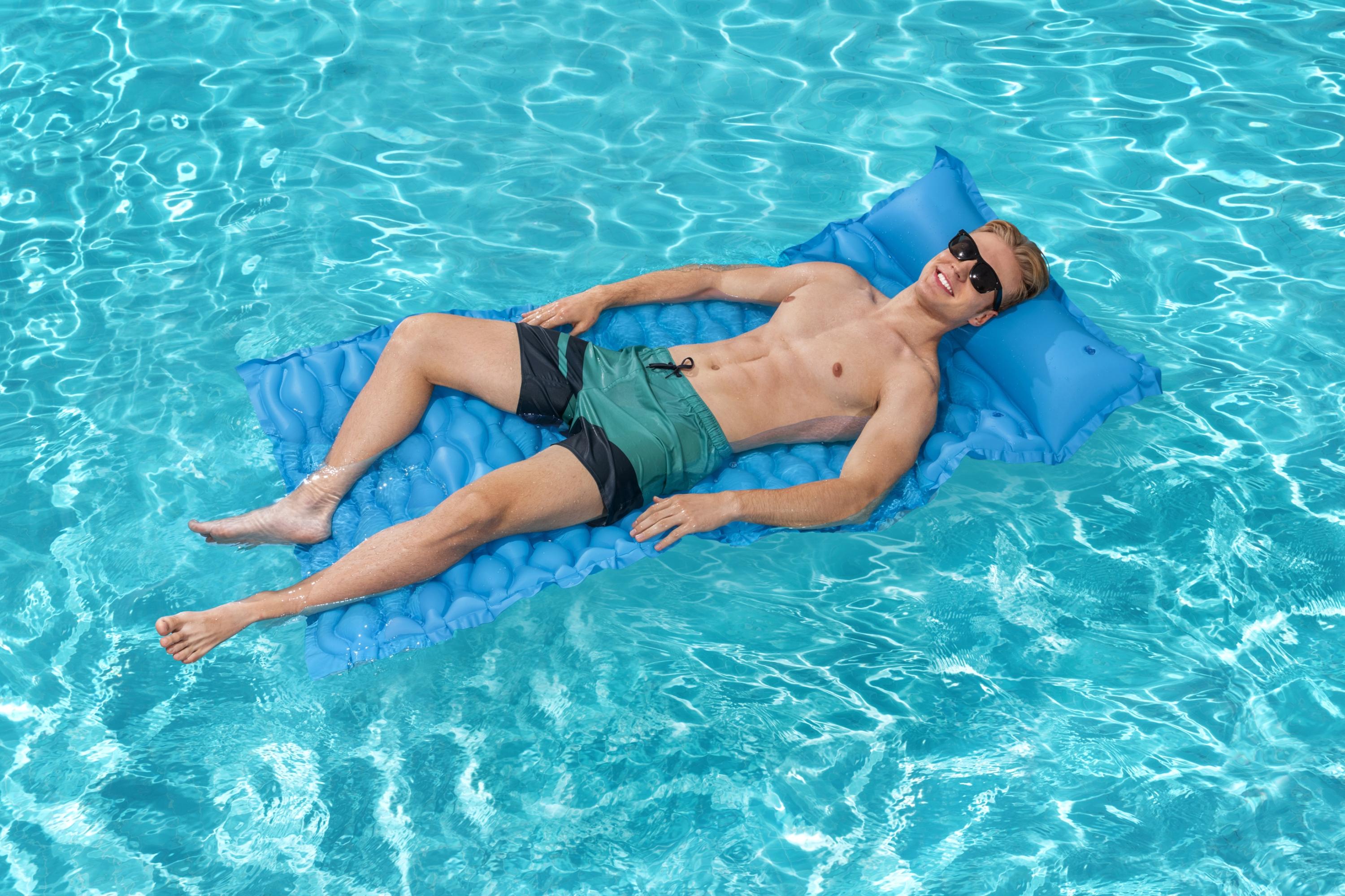 Bestway 44020 matelas gonflable enroulable peu encombrant pour piscine mer camping 