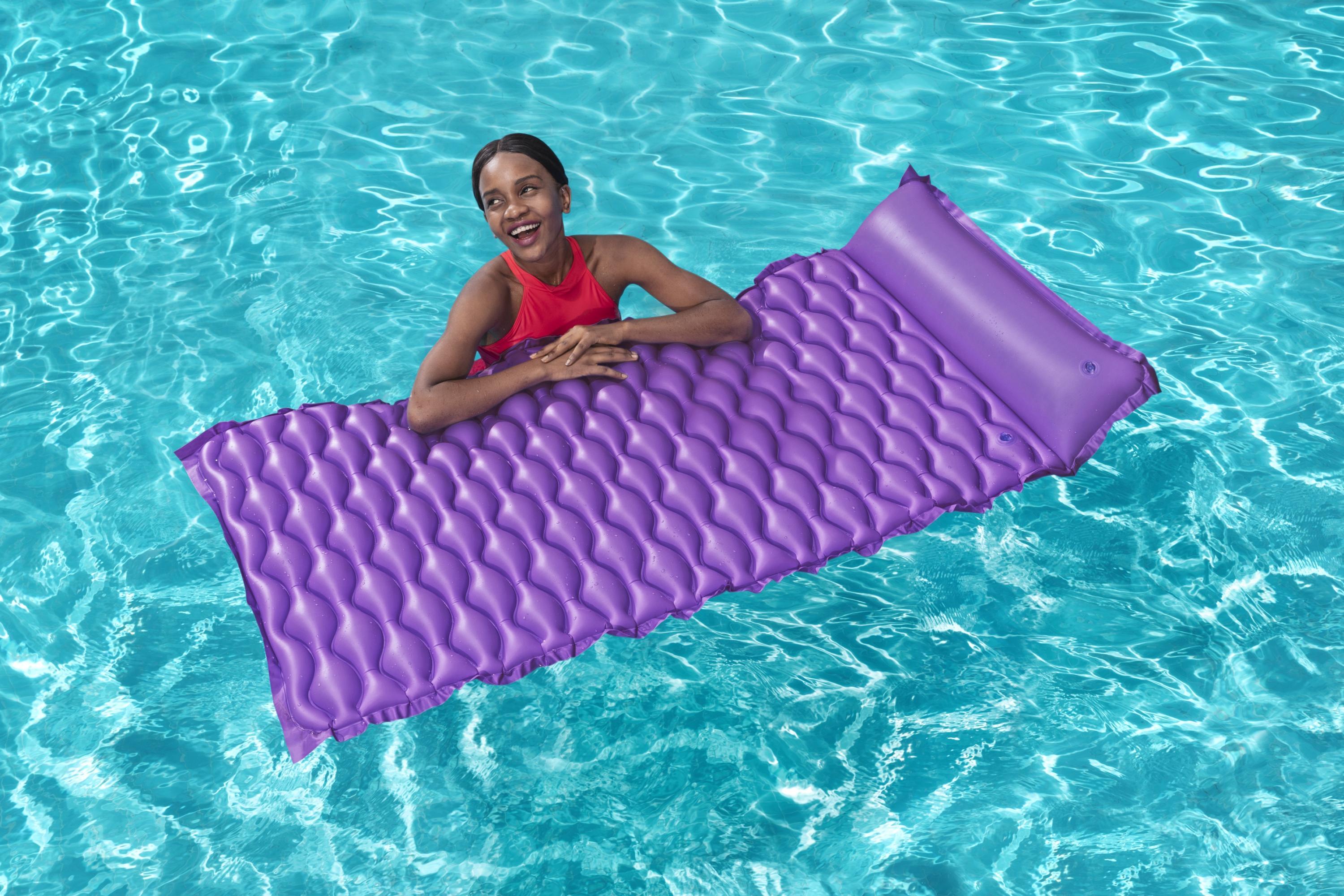 Bestway 44020 matelas gonflable enroulable peu encombrant pour piscine mer camping 