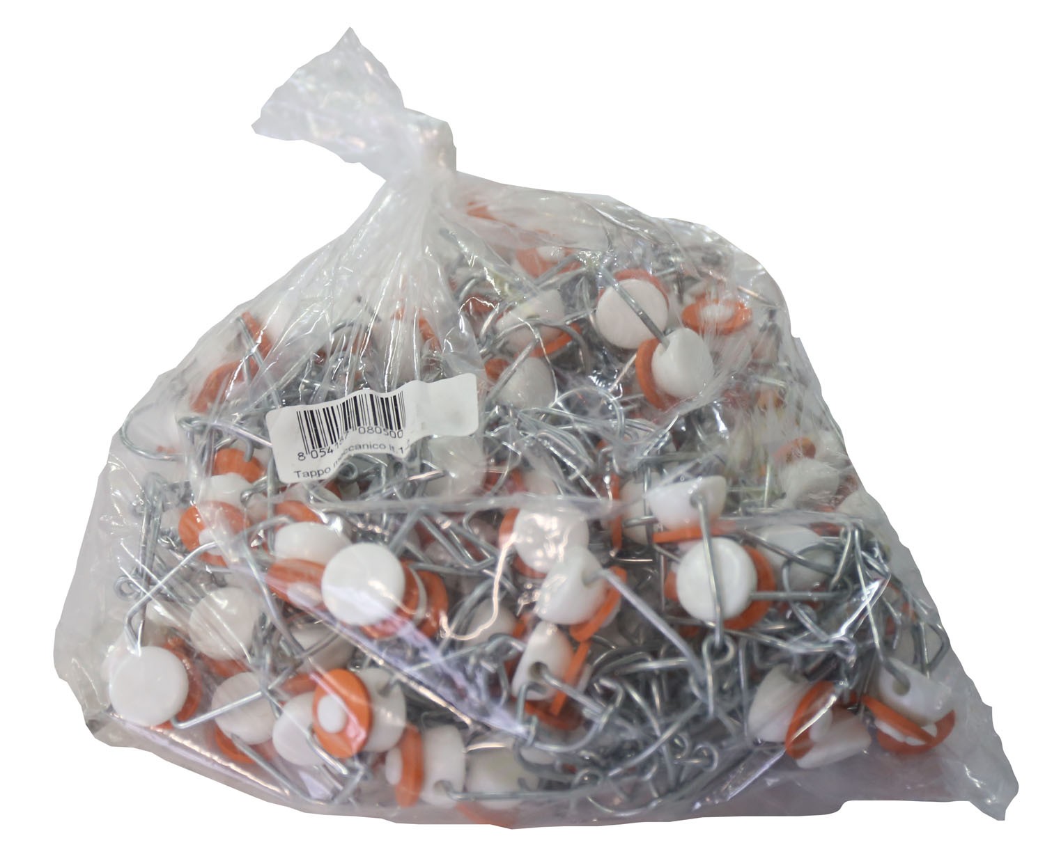 Bouchons mécaniques pour bouteilles nervurées en paquets de 100 pièces