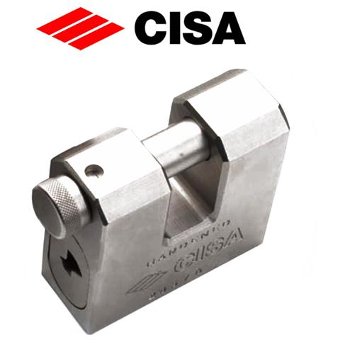 Cadenas blindé anti-effraction Cisa en acier