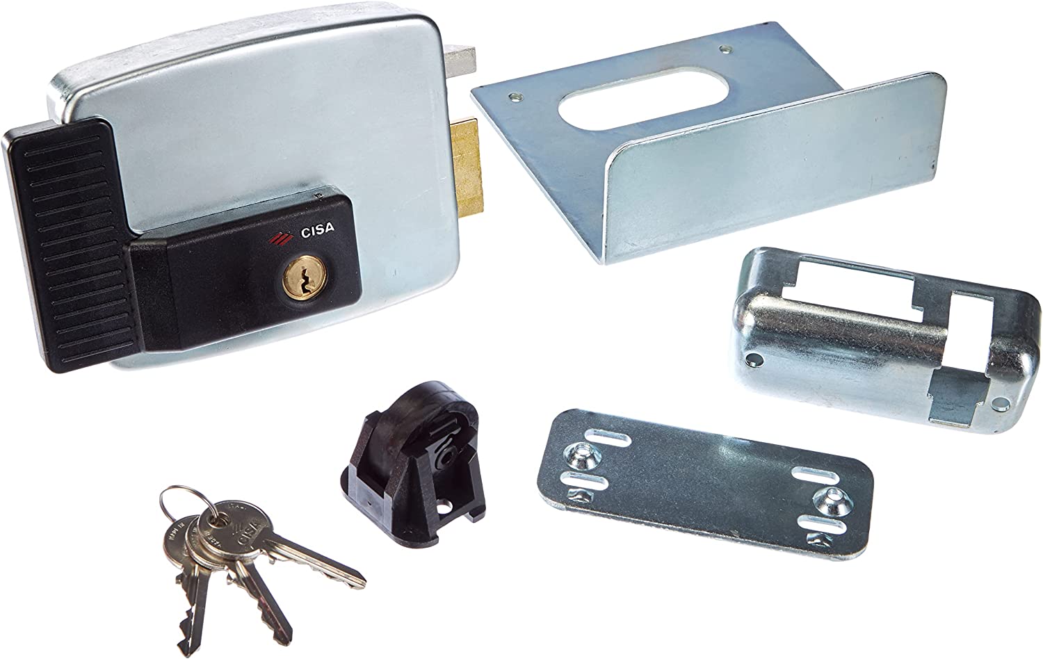 Serrure électrique à appliquer sur cylindre d'ouverture intérieure avec toit de protection CISA ART. 11721 