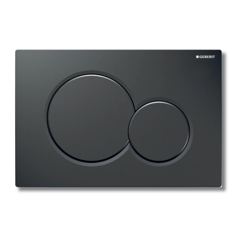 Placca di comando rettangolare con pulsante rotondo in materiale sistetico 24.6x1.3xH16.4 cm Sigma 01