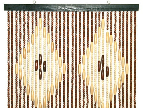 Tenda per porta in corallini di legno antimosche modello Etniche Africa