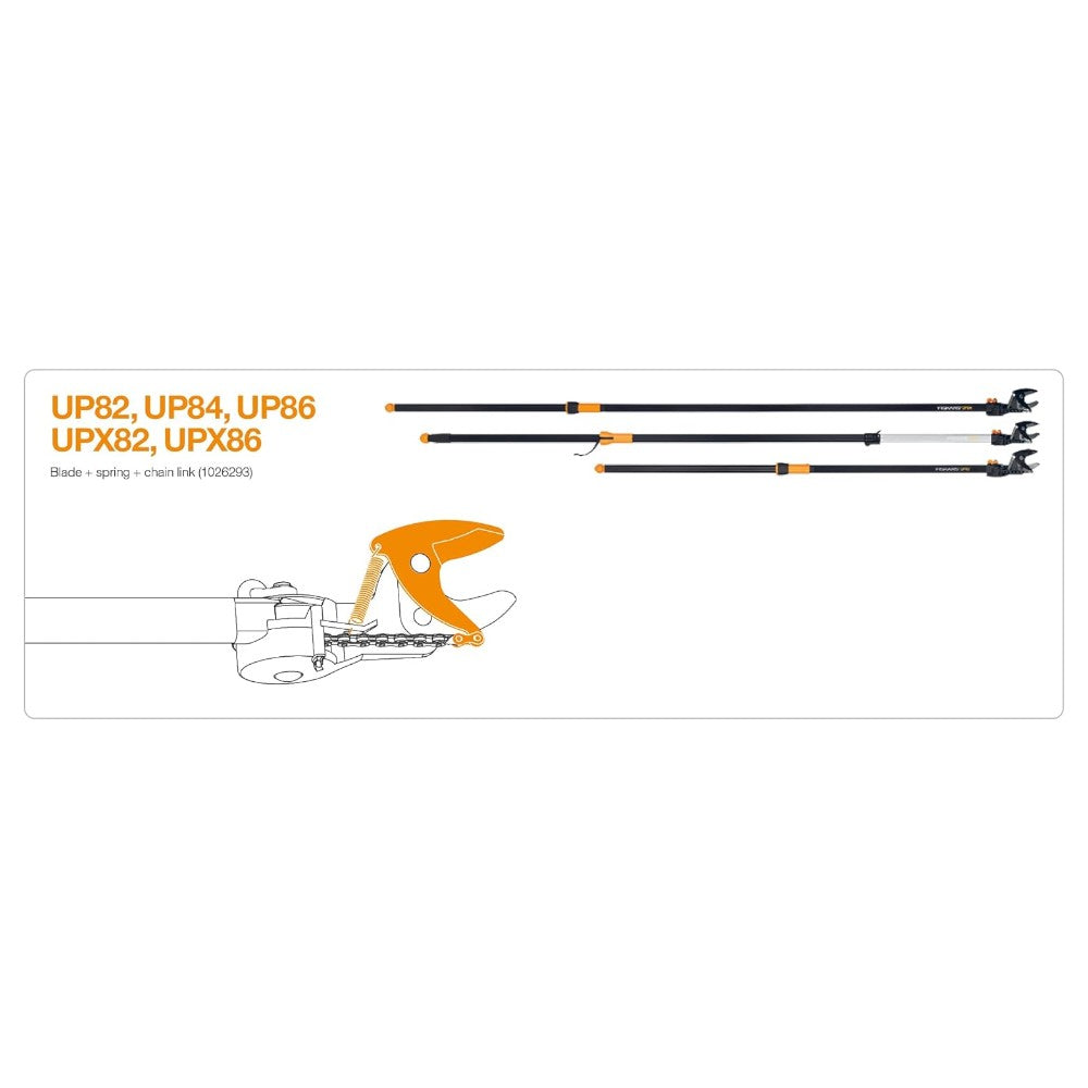 Jeu de pièces détachées Lame, Ressort, Faux Maillon pour cutter universel Up86 Up84 Up82 Upx82-86 FISKARS