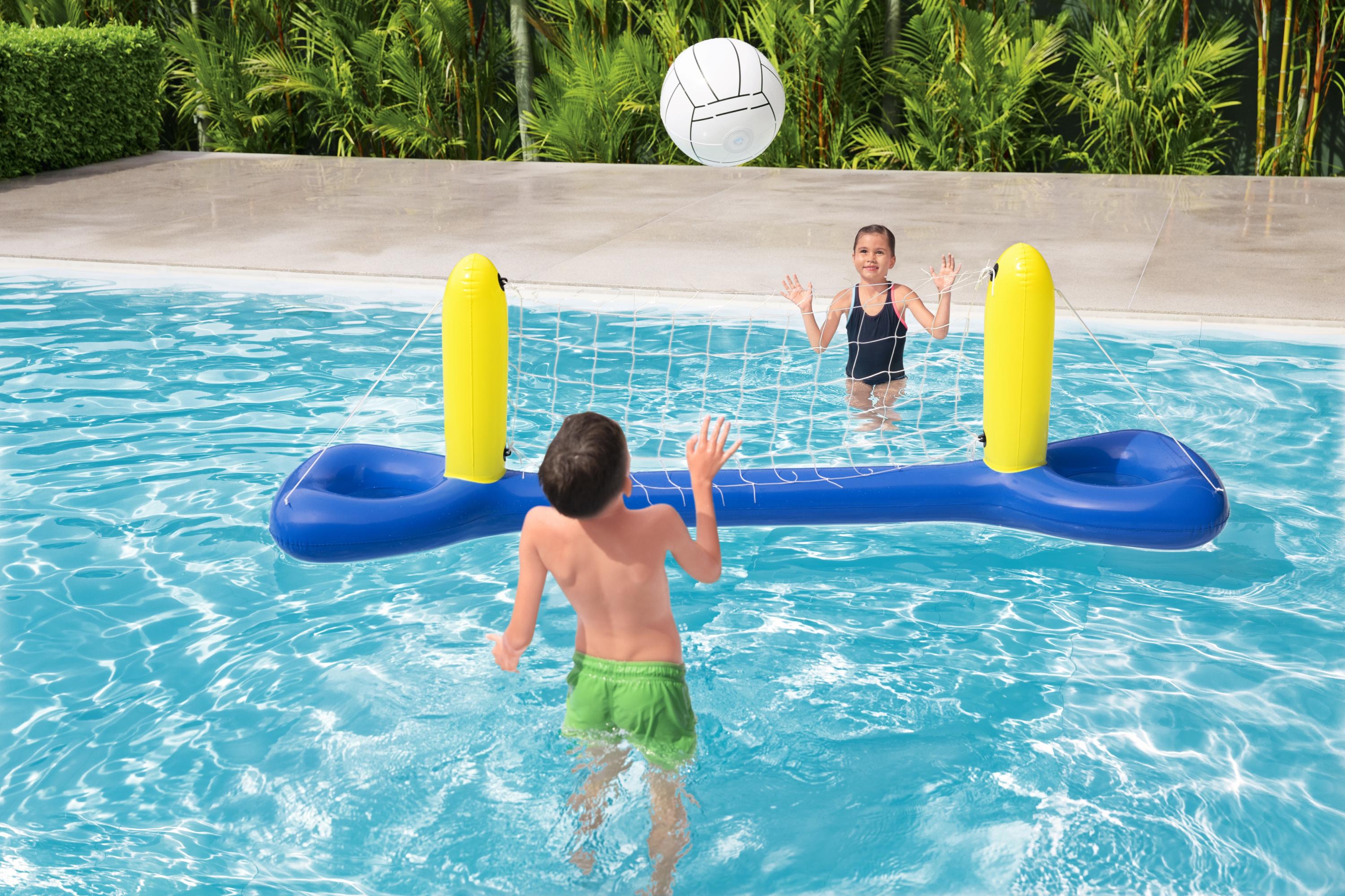 Filet de volley-ball gonflable pour piscine avec ballon Bestway 52133