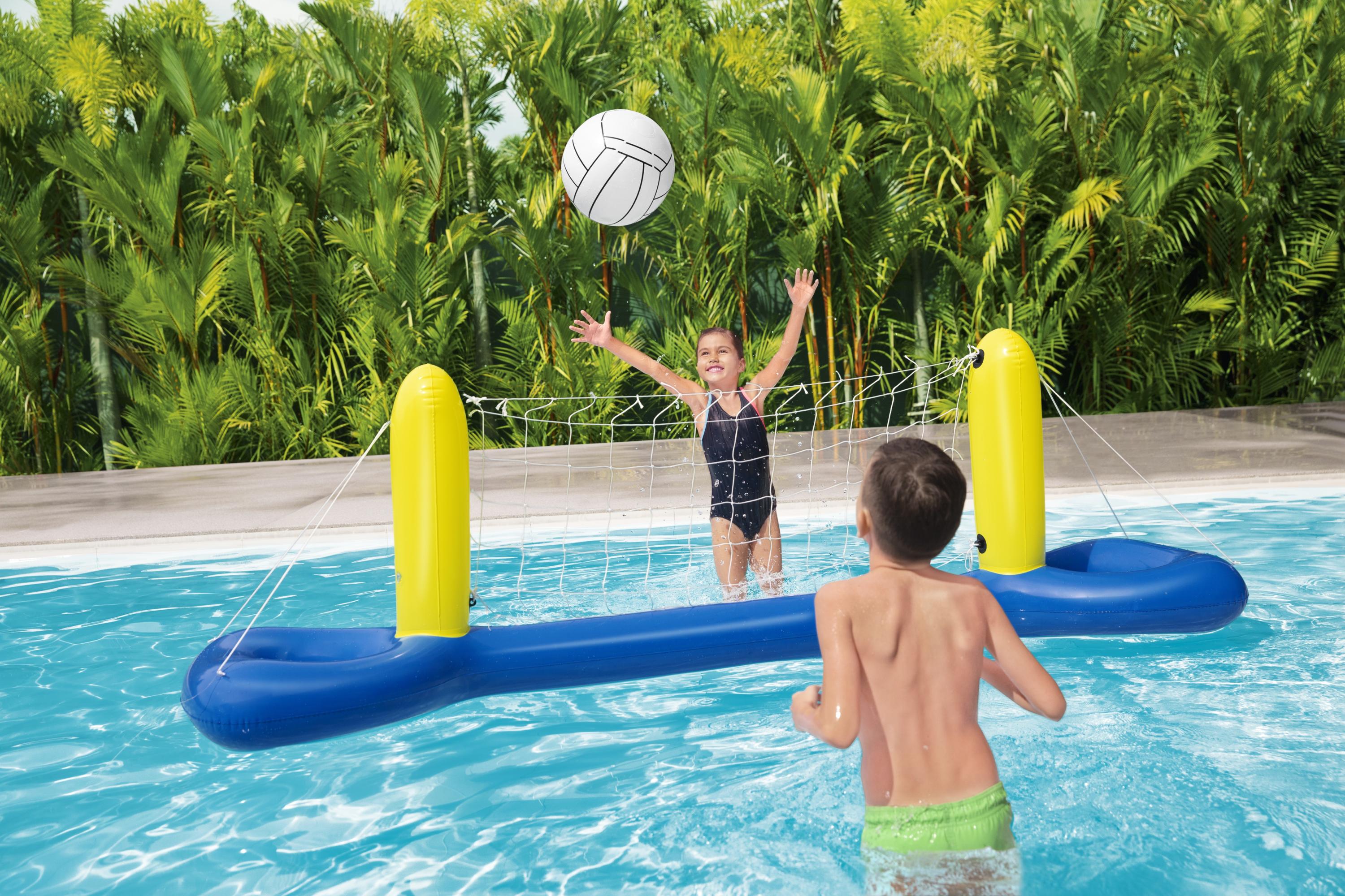 Filet de volley-ball gonflable pour piscine avec ballon Bestway 52133