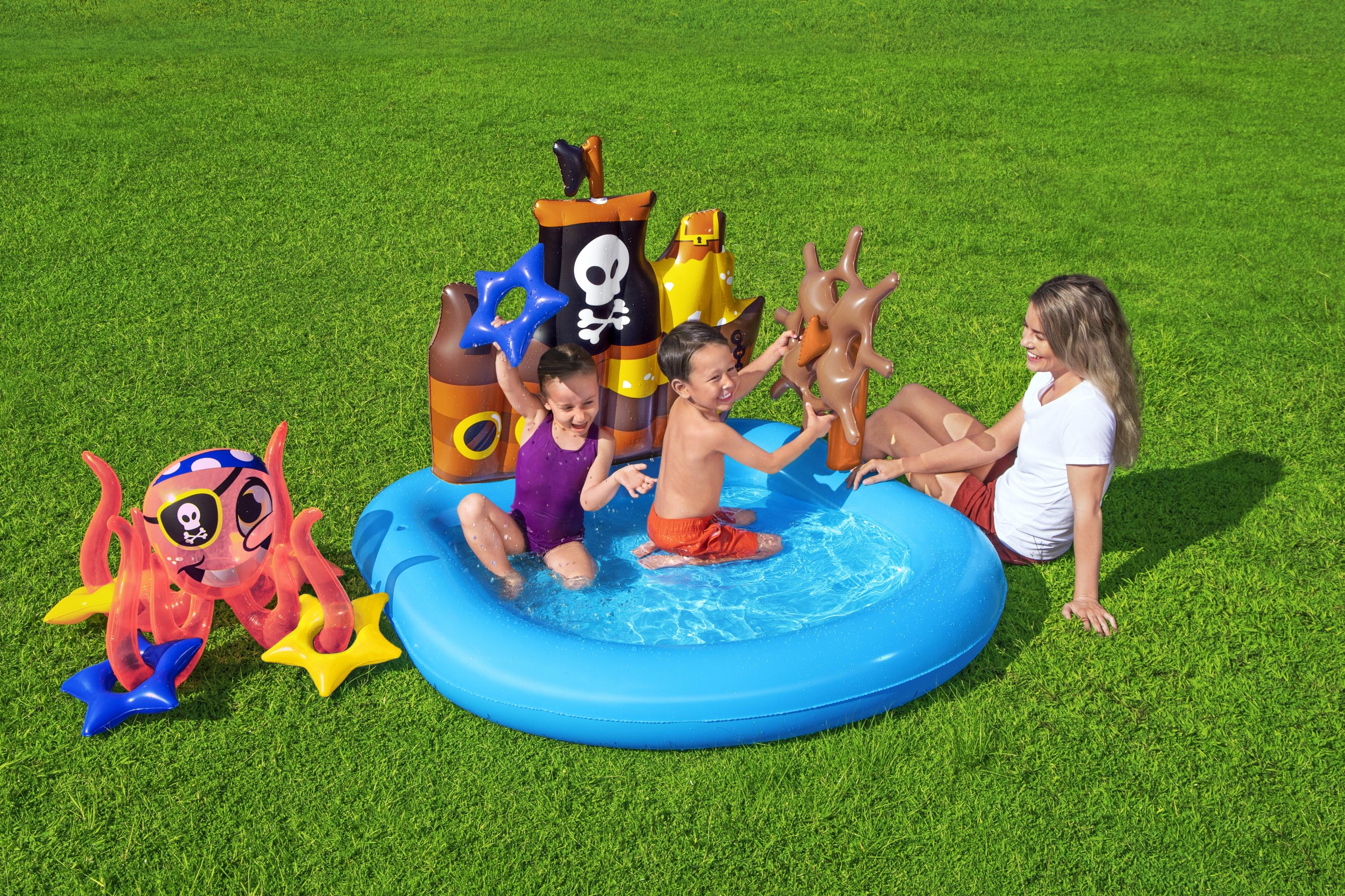 Piscine gonflable Play Center bateau pirate BESTWAY 52211