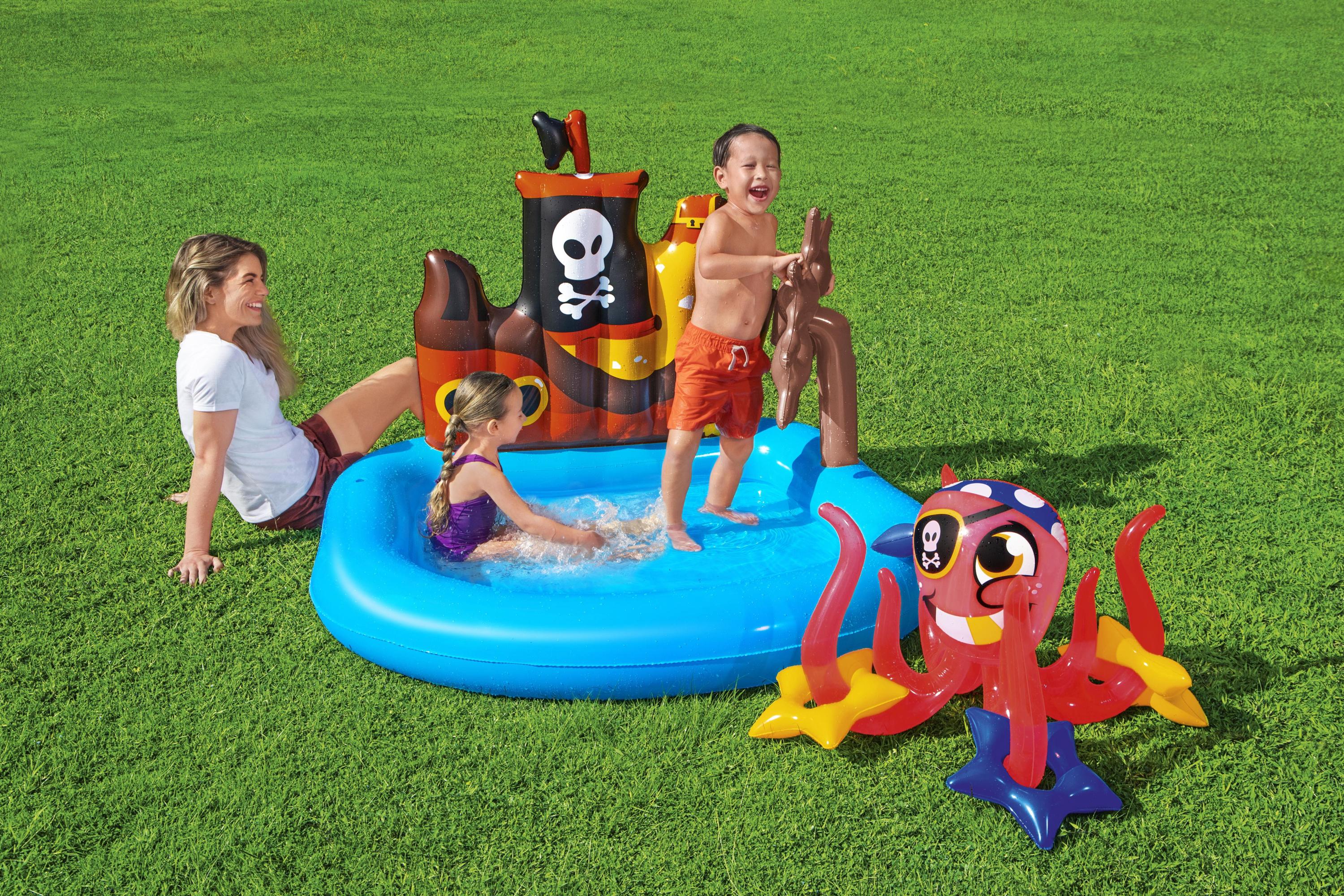 Piscine gonflable Play Center bateau pirate BESTWAY 52211