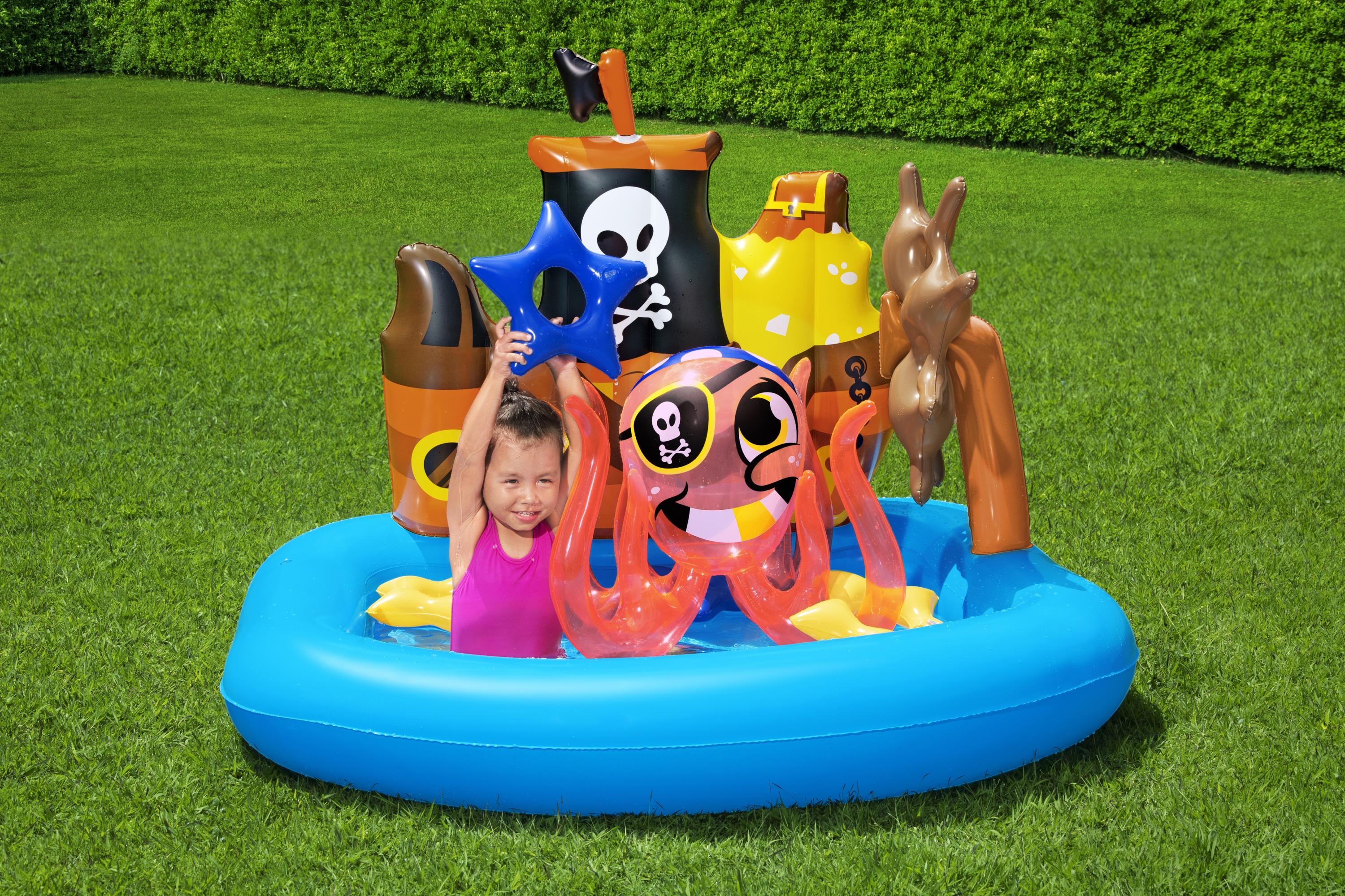 Piscine gonflable Play Center bateau pirate BESTWAY 52211