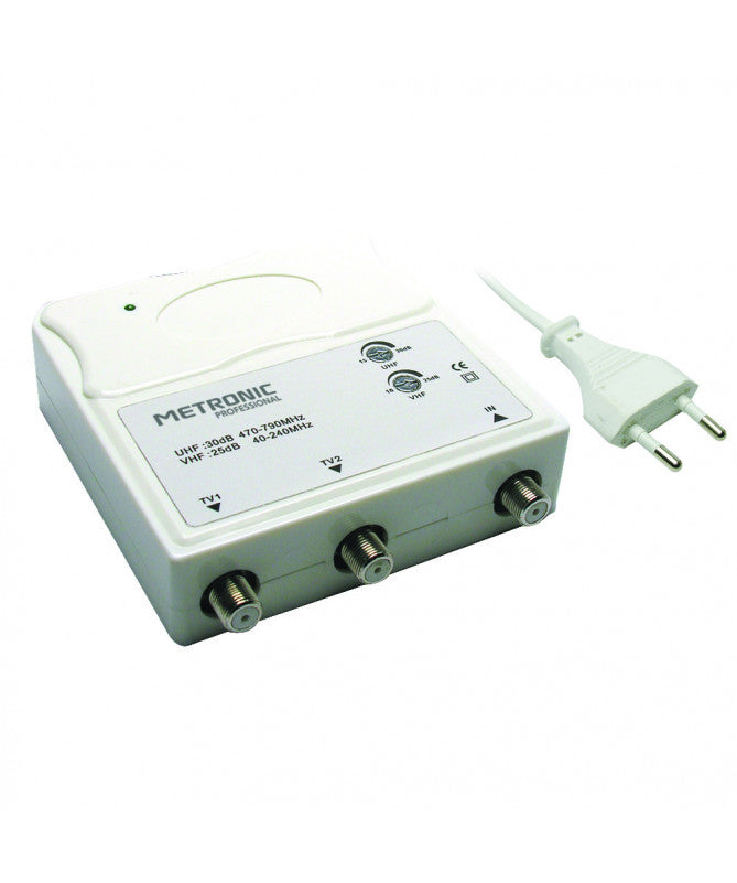 Amplificatore per antenna TV da interno per digitale terrestre Metronic