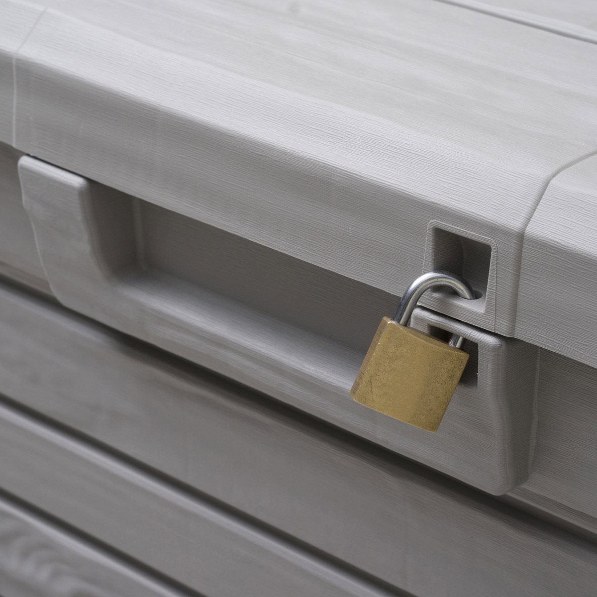 Malle en résine avec couvercle73x46x50 Coffre polyvalent Florida Compact