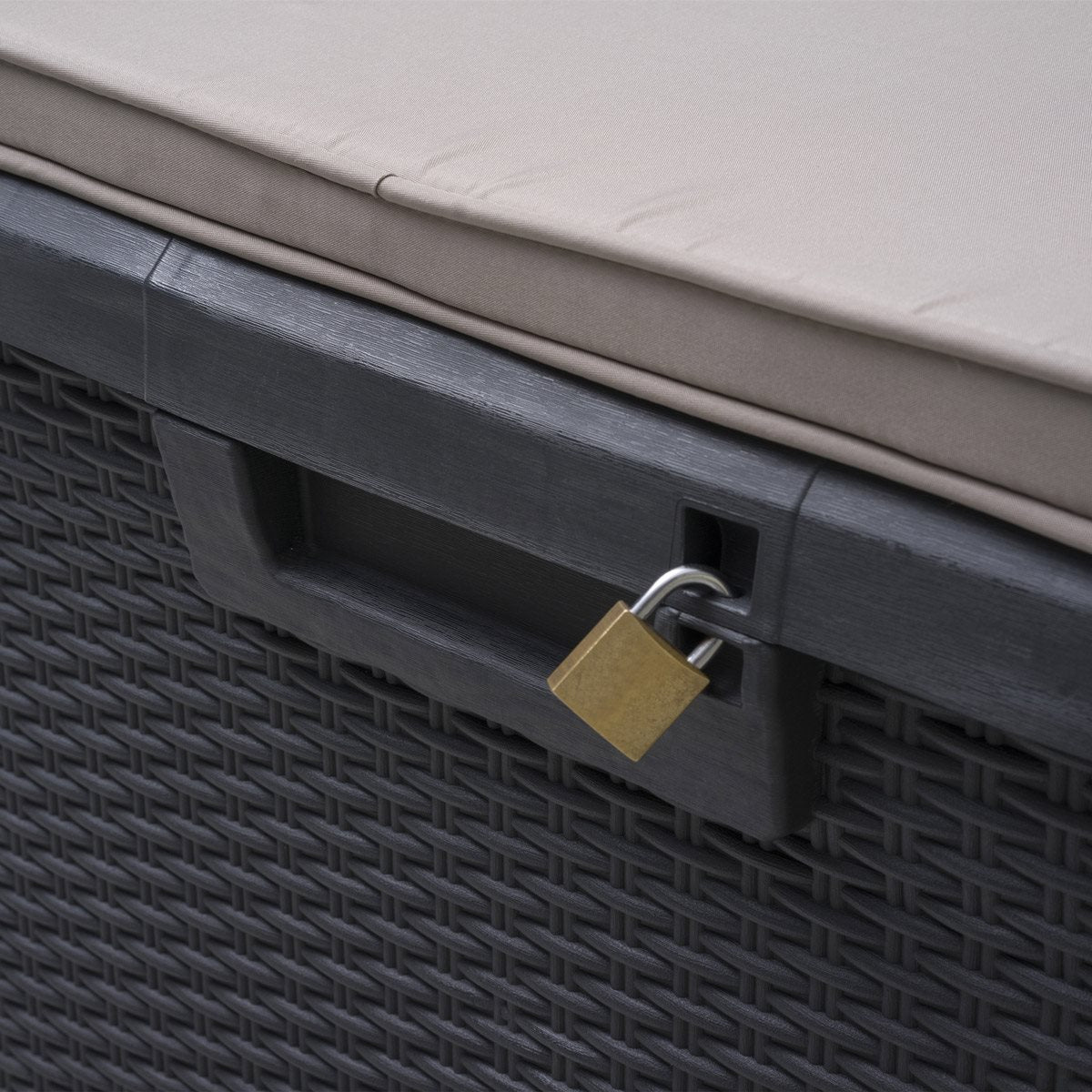 Coffre polyvalent 75x50x50 Santorini Plus Compact en résine