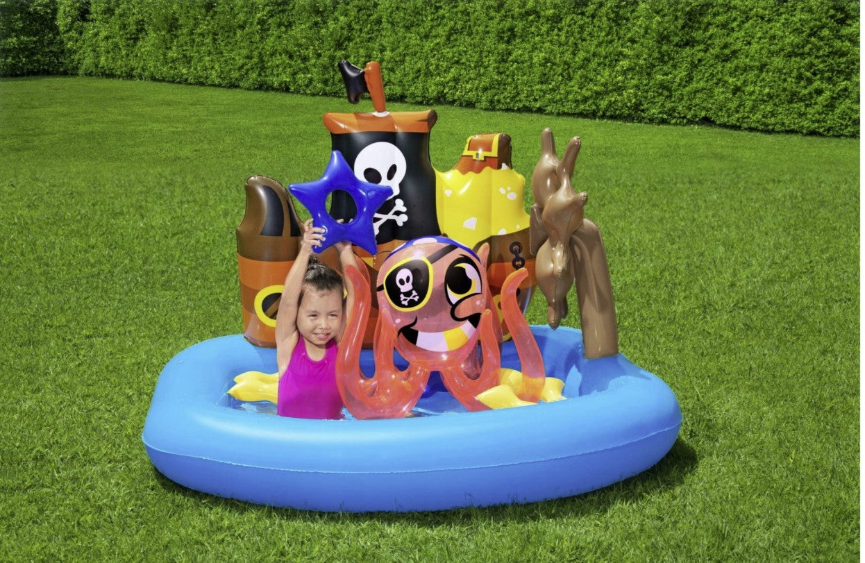 Piscine gonflable Play Center bateau pirate BESTWAY 52211