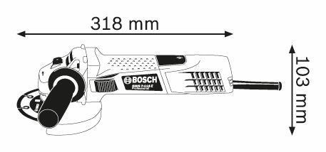 Meuleuse d'angle professionnelle BOSCH GWS 7-115 