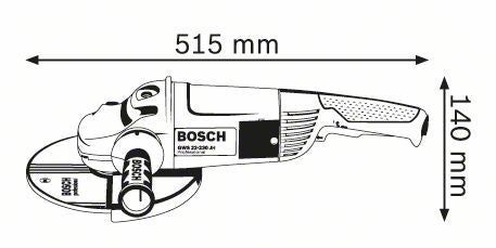 Meuleuse d'angle professionnelle Bosch 2200W GWS 22-230JH