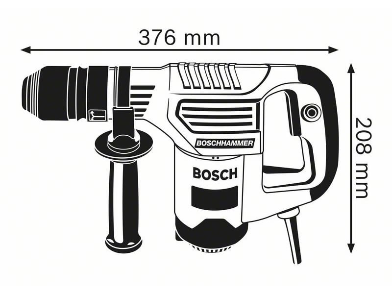 Perceuse de démolition 650 W avec accessoire SDS+ BOSCH Professional GSH3E