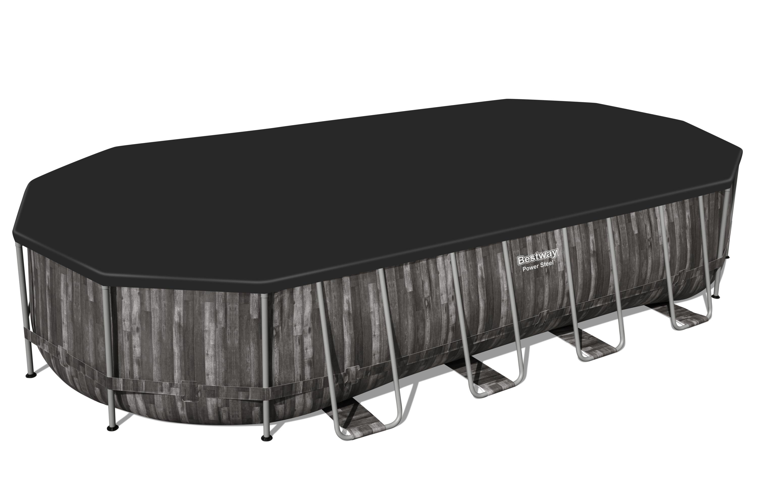 Piscine hors sol ovale Power Steel 732x366x122 cm Bestway 5611T 