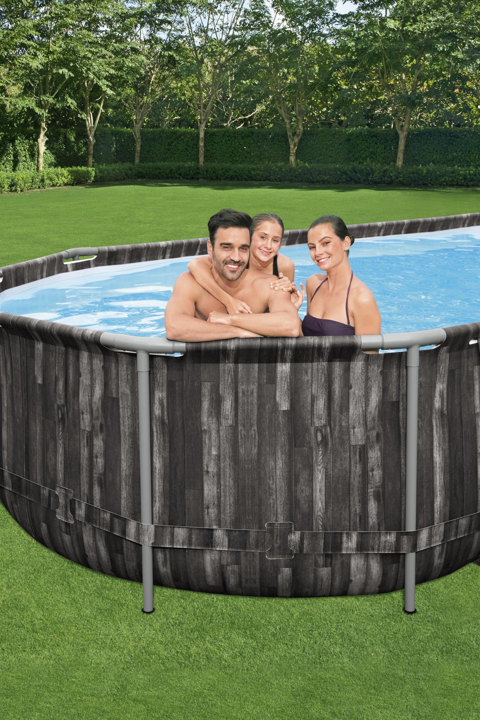 Piscine hors sol ovale Power Steel 732x366x122 cm Bestway 5611T 