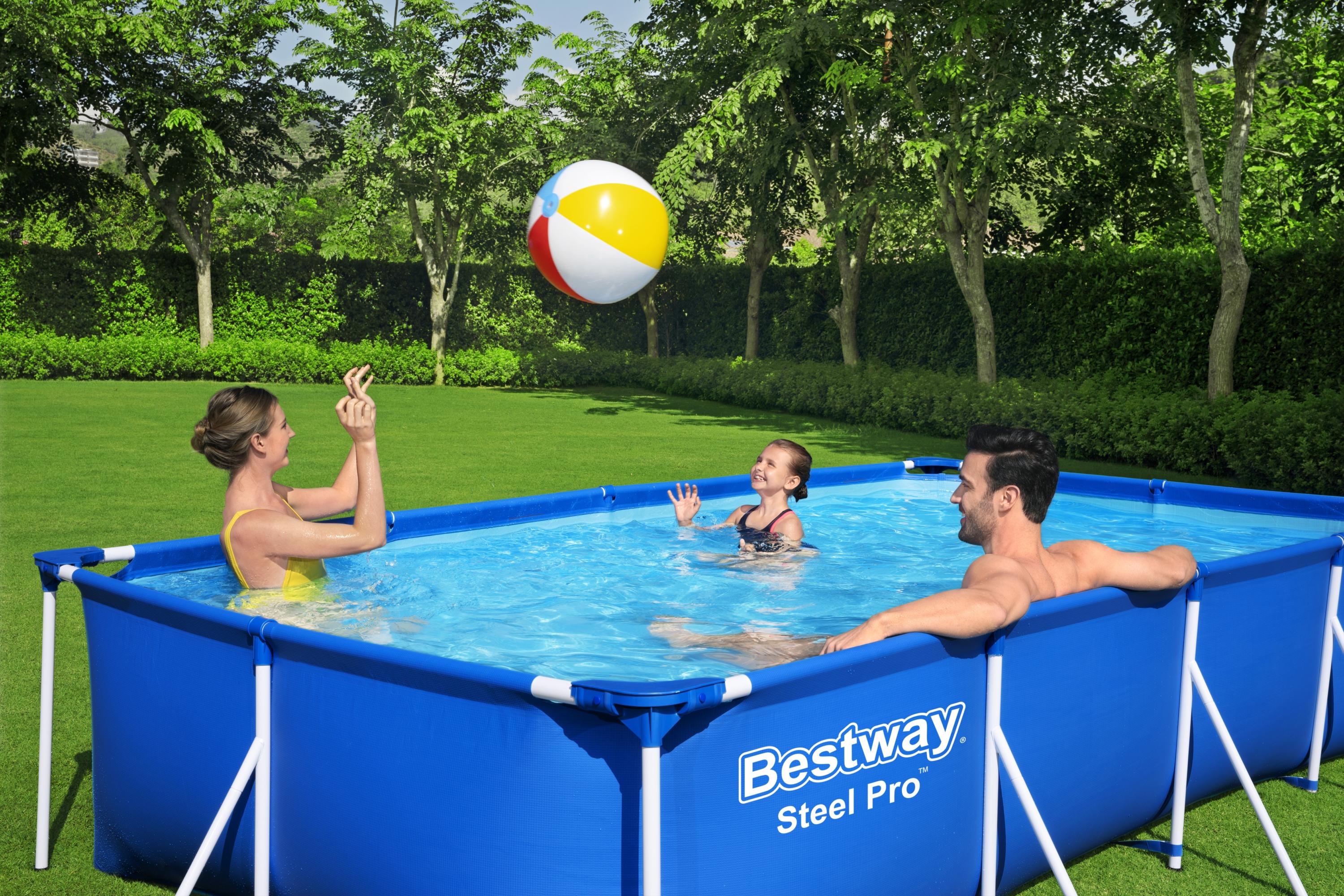 Piscine rectangulaire Steel Pro 400x211x81cm Bestway 56424 