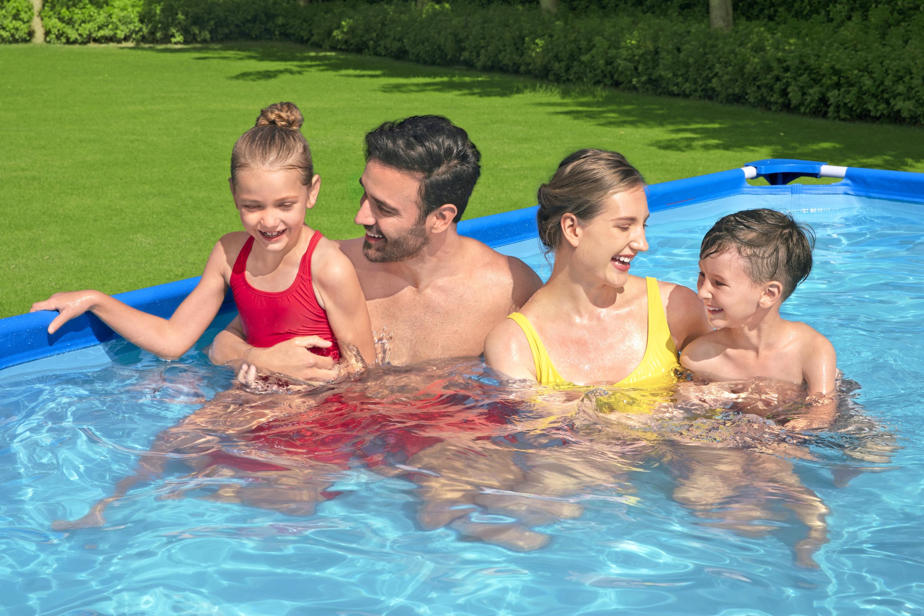 Piscine rectangulaire Steel Pro 400x211x81cm Bestway 56424 