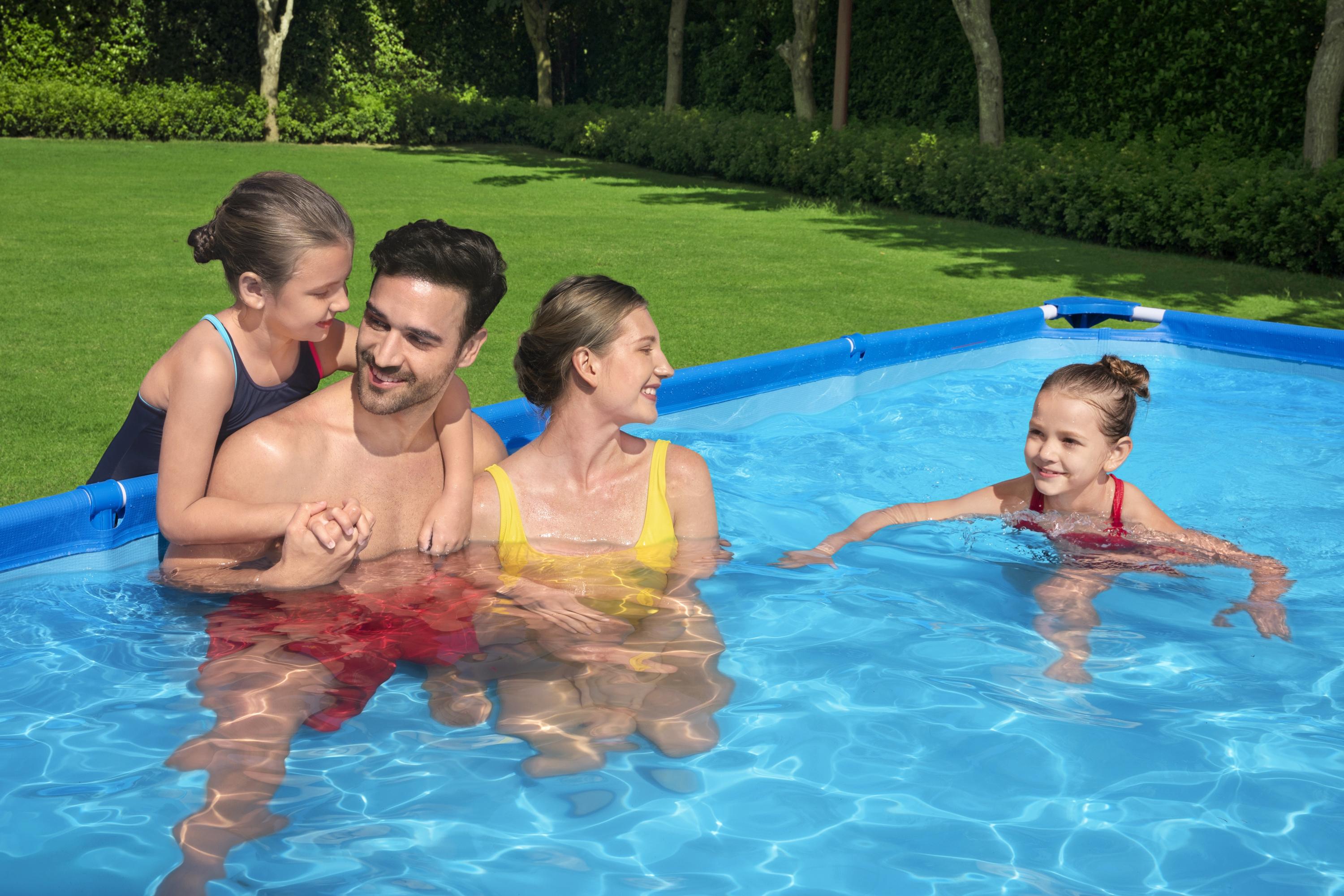 Piscine rectangulaire Steel Pro 400x211x81cm Bestway 56424 