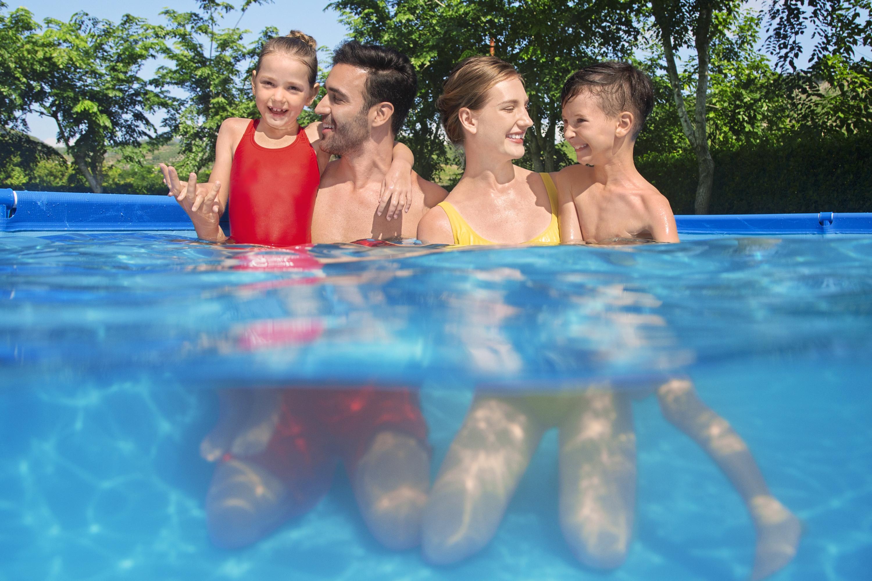 Piscine rectangulaire Steel Pro 400x211x81cm Bestway 56424 