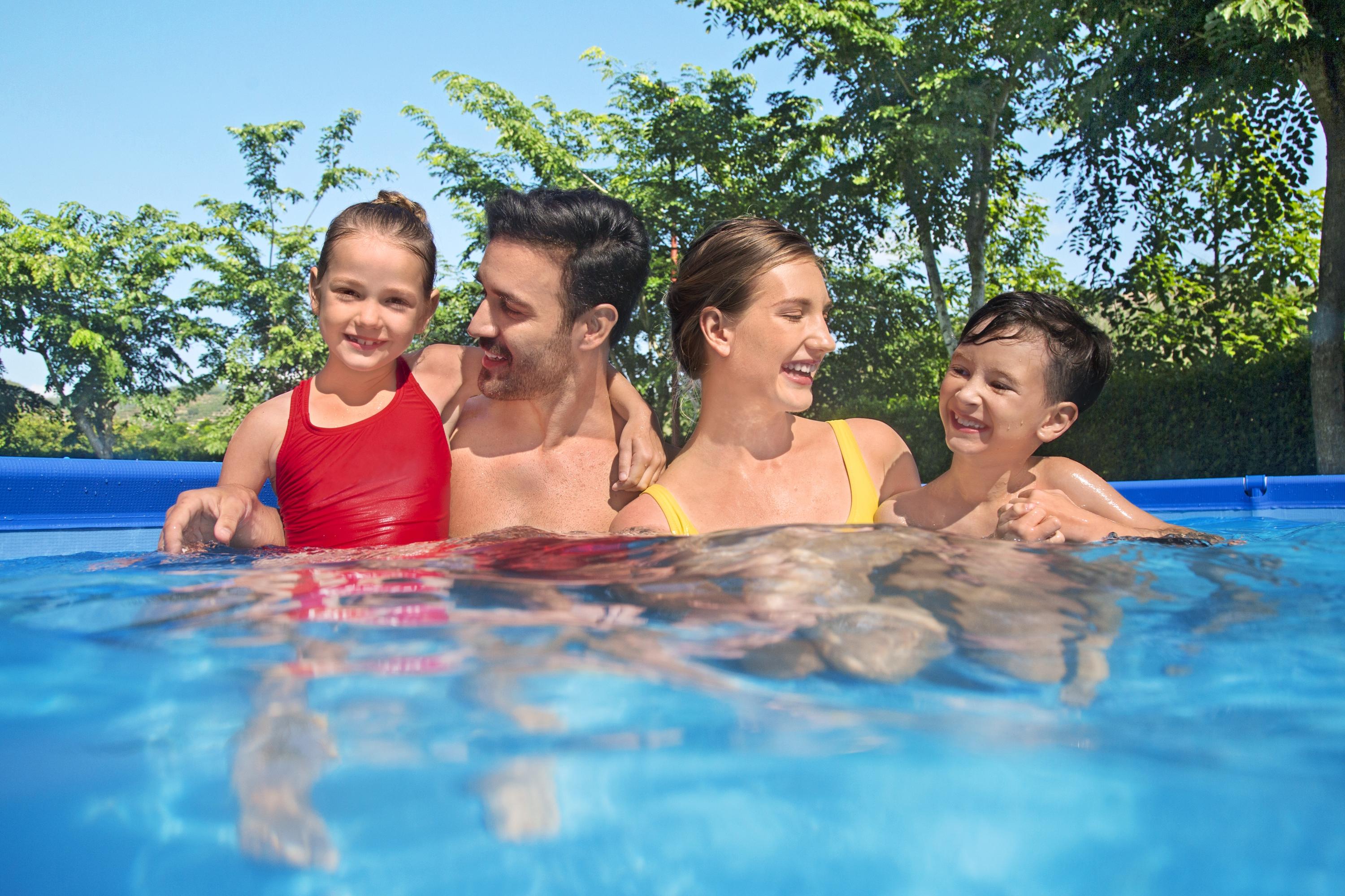 Piscine rectangulaire Steel Pro 400x211x81cm Bestway 56424 