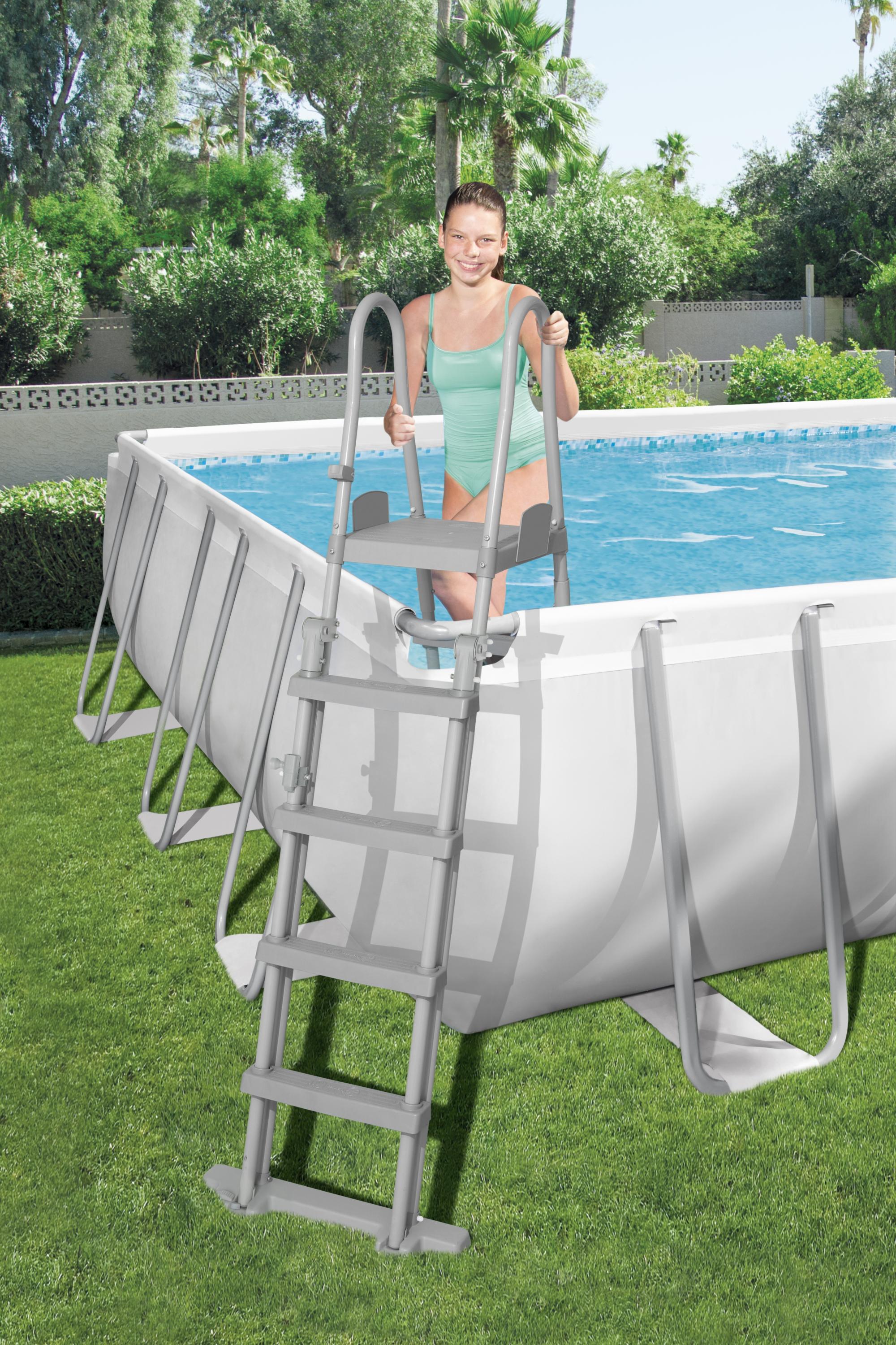 Piscine rectangulaire avec structure Power Steel Frame 732X366X132 Bestway 56475