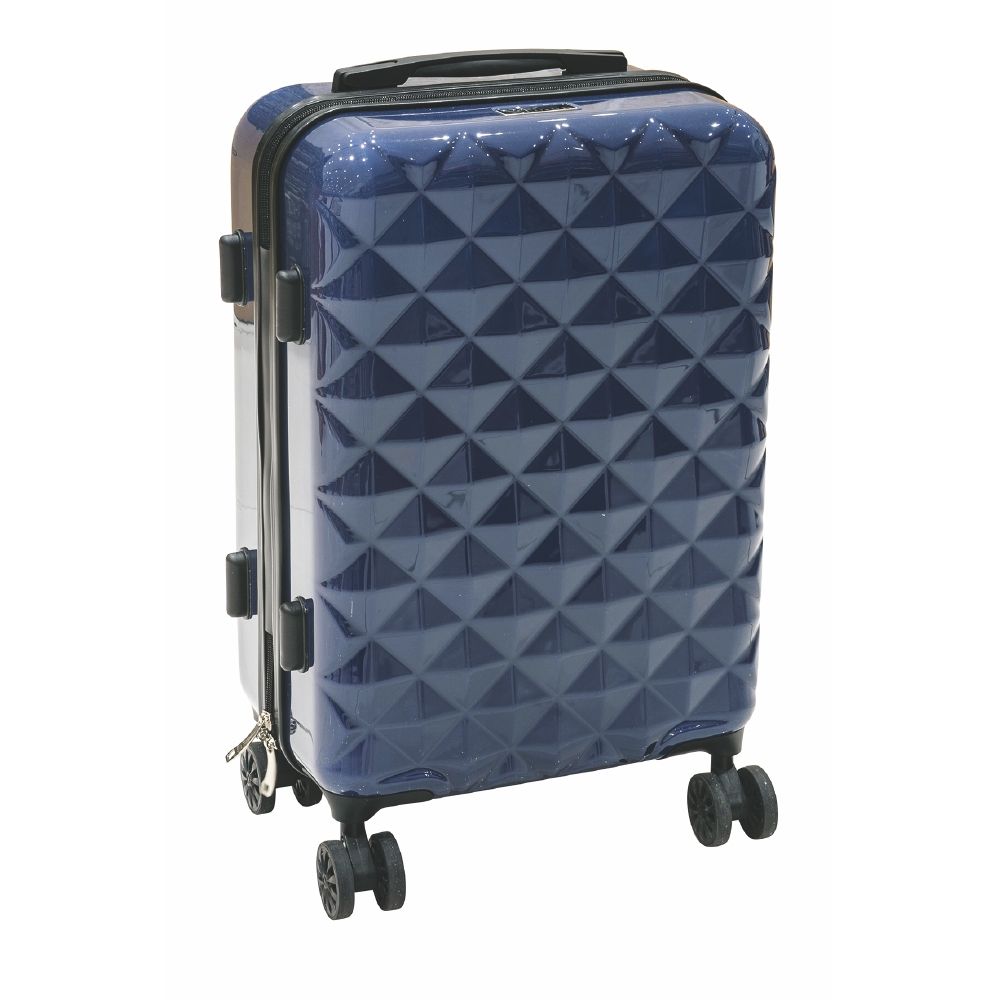 Valise trolley bagage à main avec 4 roues pivotantes à 360° avec serrure à combinaison DIAMOND