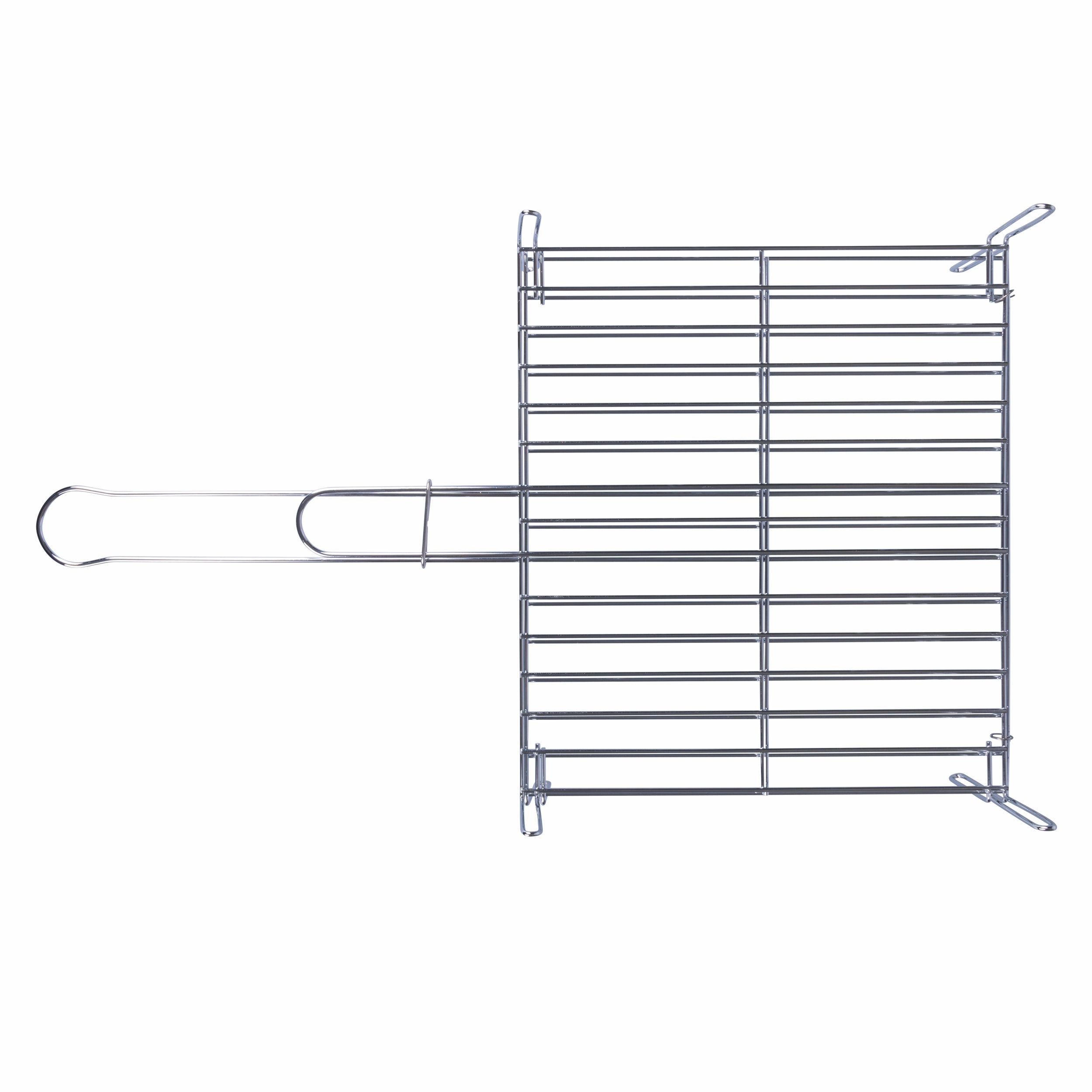 Grille en acier chromé 30x35 cm avec double plaque BestBQ