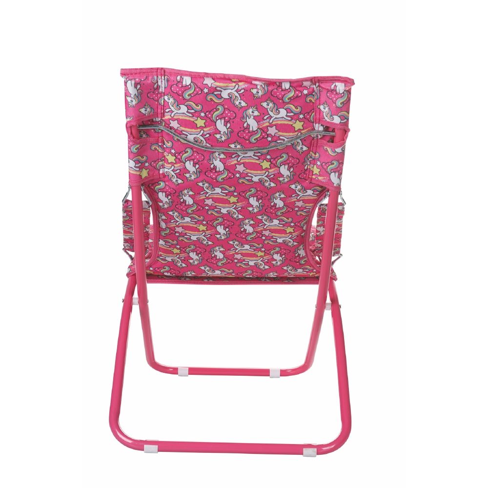 Transat de jardin ou de plage pour enfant avec structure en métal et assise en polyester 600D