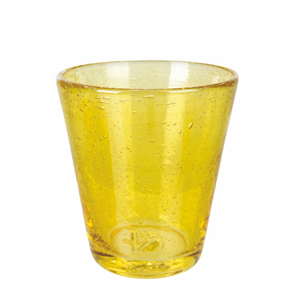 Set de 6 verres à eau 330 ml en pâte de verre soufflé Cancun Sunset