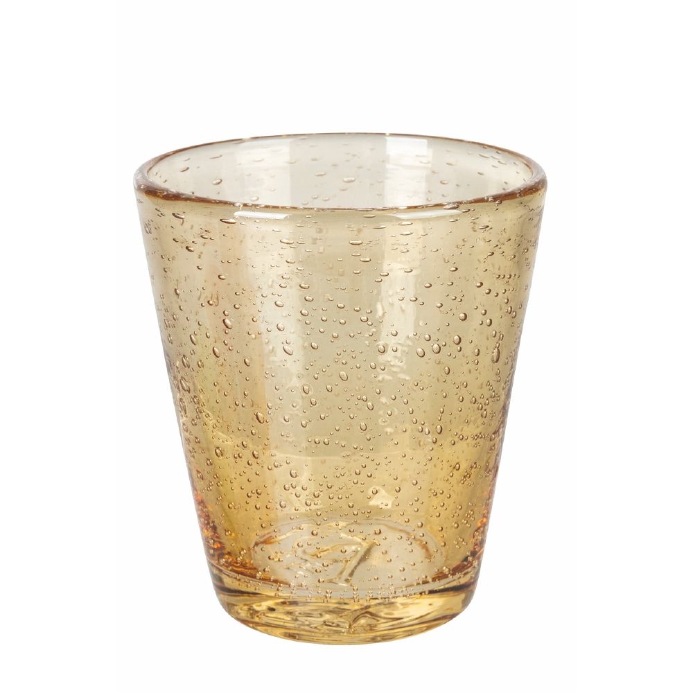 Set de 6 verres à eau 330 ml en pâte de verre soufflé Cancun Sunset