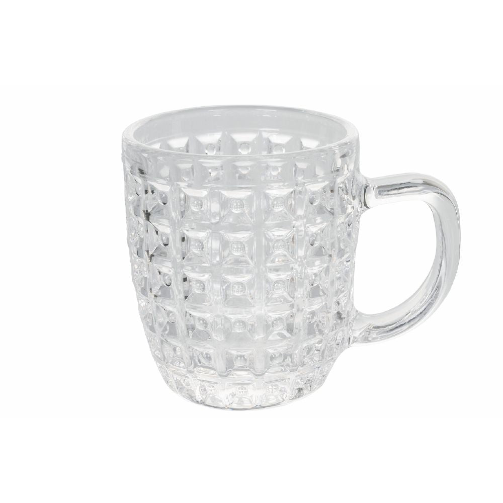 Set de 6 tasses à café en verre 90 ml Géométries