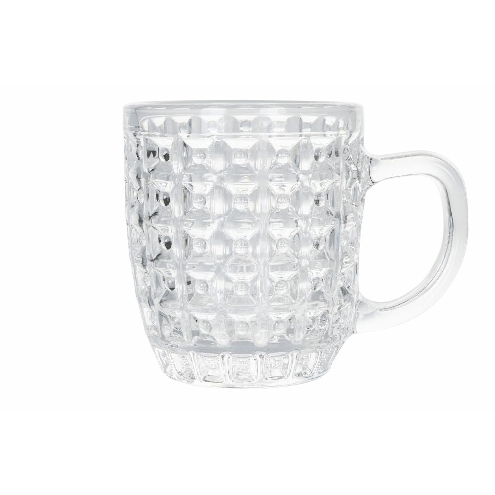 Set de 6 tasses à café en verre 90 ml Géométries