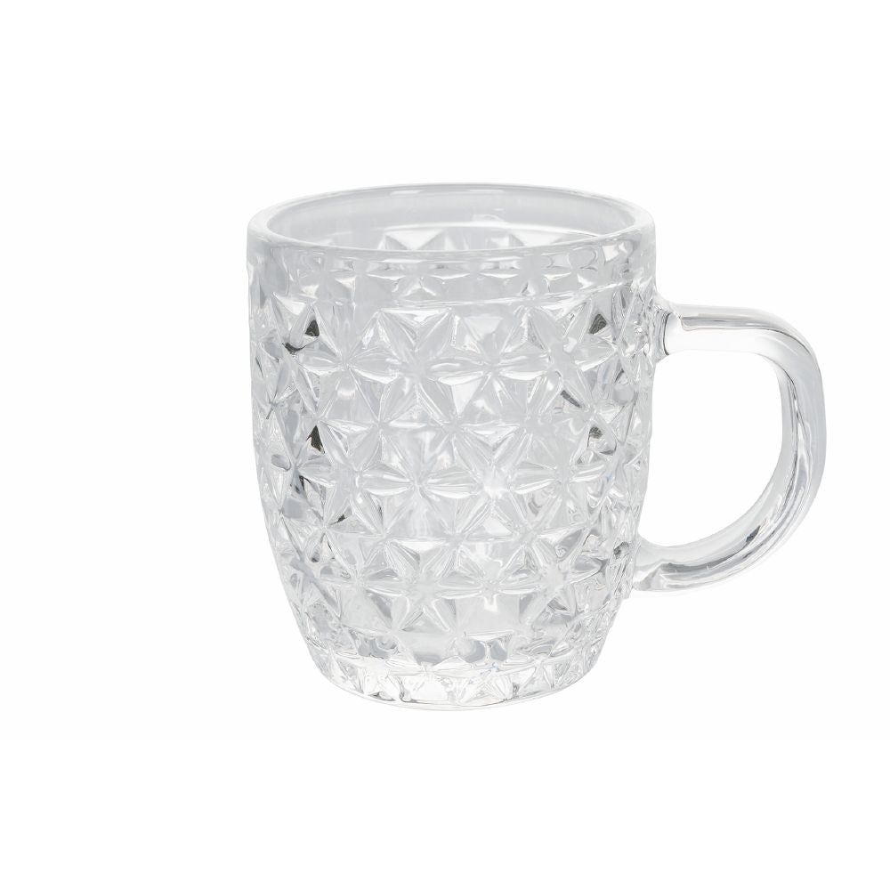 Set de 6 tasses à café en verre 90 ml Géométries