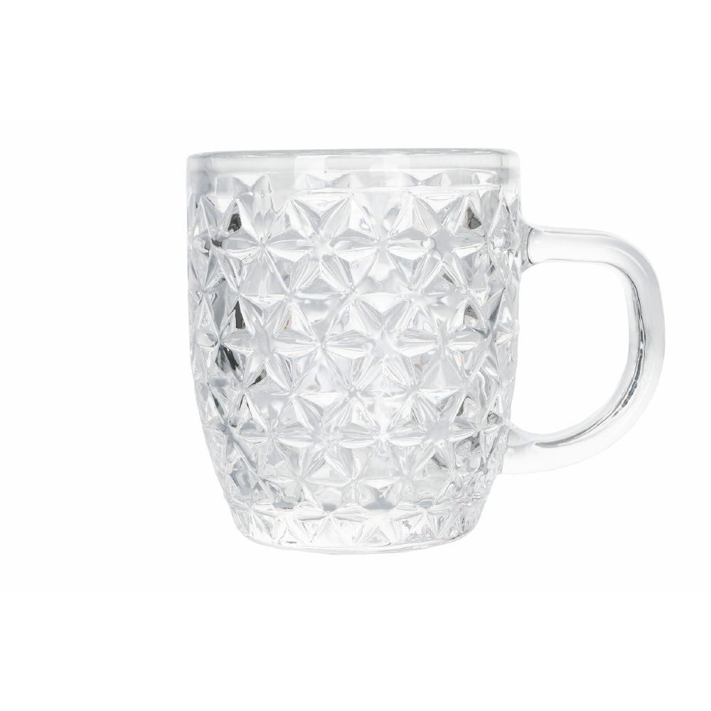 Set de 6 tasses à café en verre 90 ml Géométries