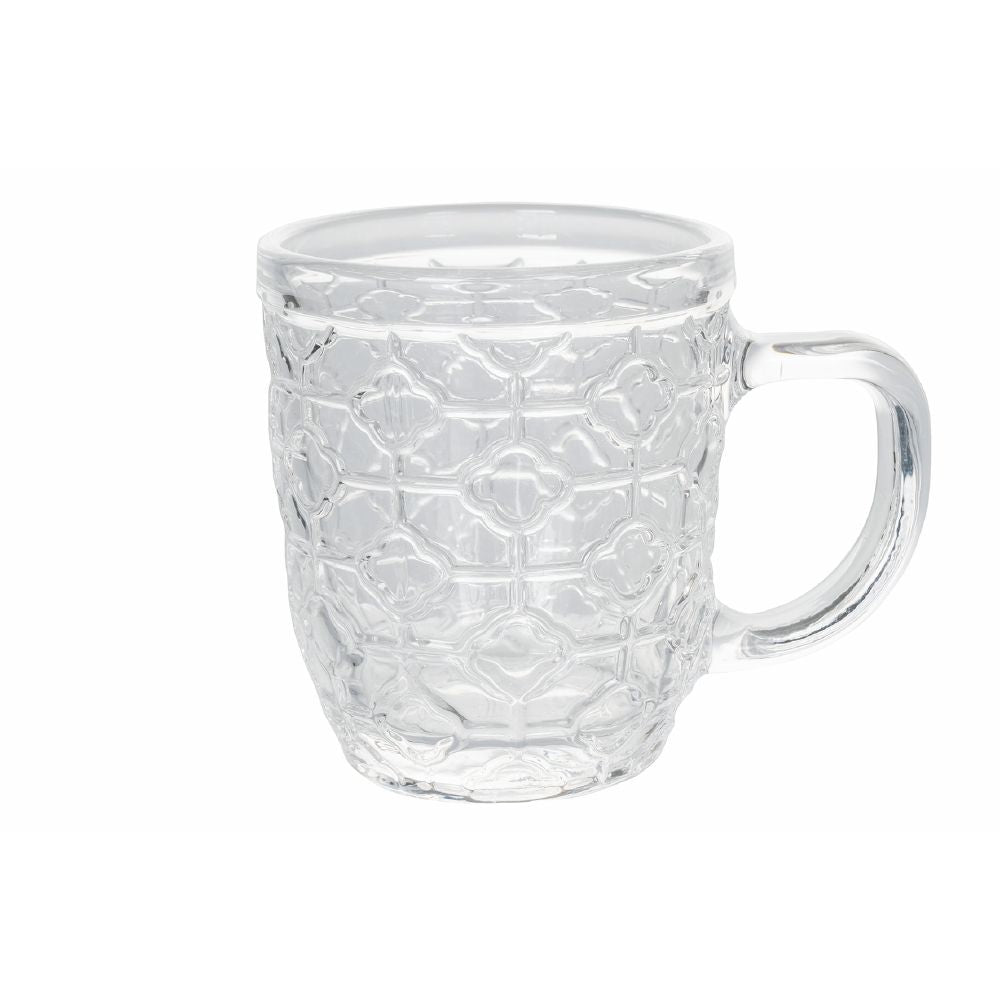 Set de 6 tasses à café en verre 90 ml Géométries