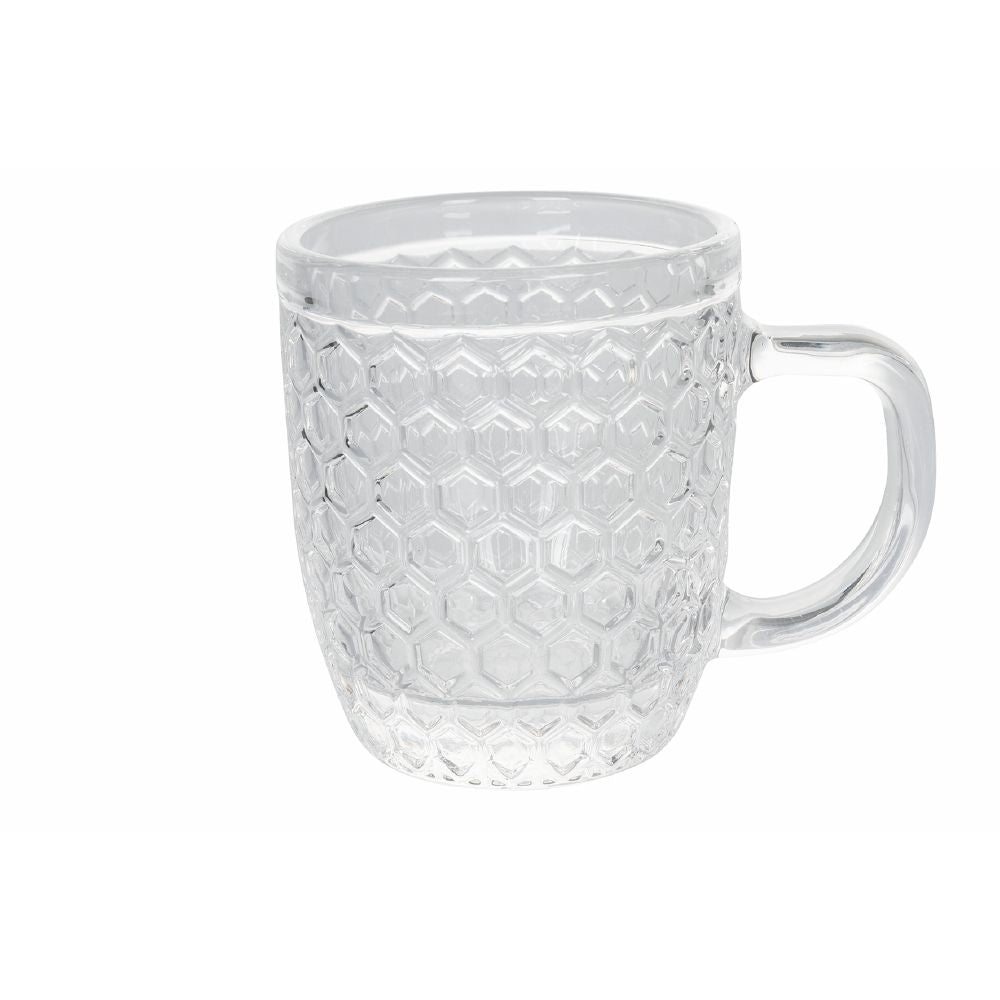 Set de 6 tasses à café en verre 90 ml Géométries