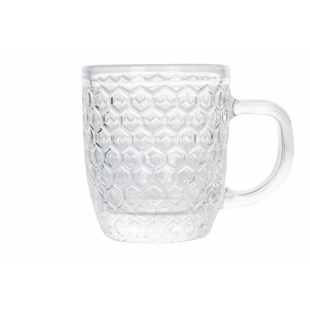 Set de 6 tasses à café en verre 90 ml Géométries