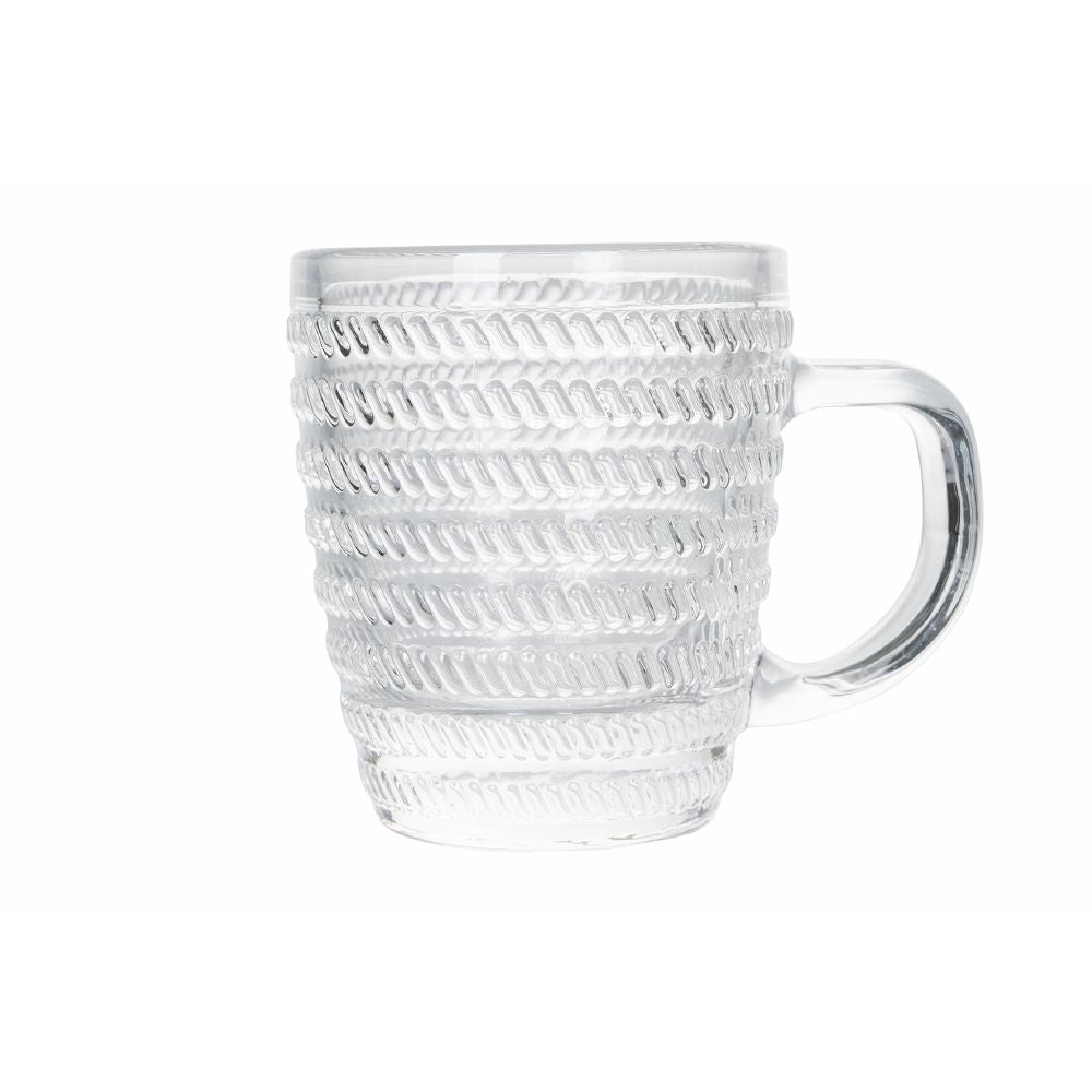 Set de 6 tasses à café en verre 90 ml Géométries